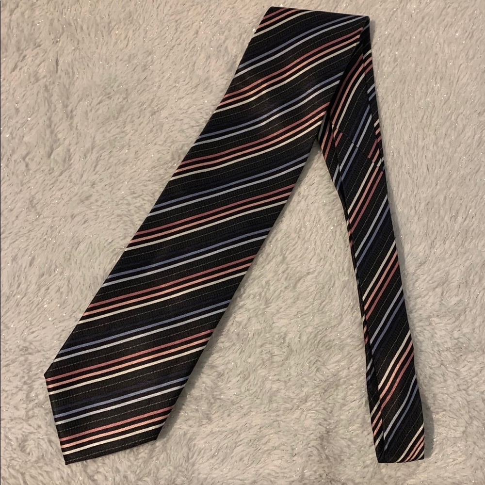 Giorgio Brutini Striped 100% Silk